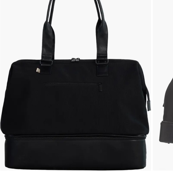 BEIS The Weekend Travel Bag BLACK - Picture 4 of 11